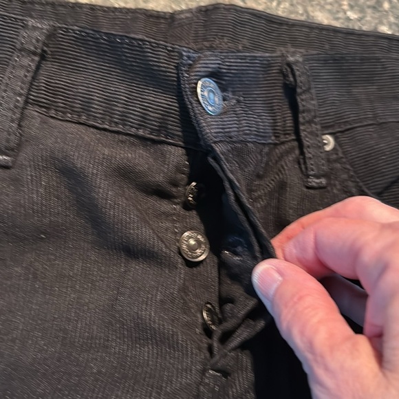 NWT 7 For All Mankind Black Corduroy Standard Jeans - Picture 14 of 14